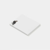 Raven Bird Festival Moon and Stars Post-it Klebezettel (angewinkelt)