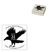 Raven Bird Halloween Grunge Self Inking Gummistempel (Stempel)