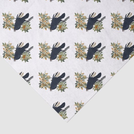 Raven Bird Seidenpapier (Ausschnitt)