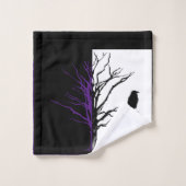 Raven Black Bird Badhandtuch Set (Waschlappen)