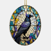 Raven Black Bird Keramik Decorative Ornament (Rechts)