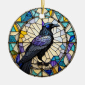 Raven Black Bird Keramik Decorative Ornament (Vorne)