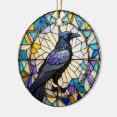 Raven Black Bird Keramik Decorative Ornament (Links)