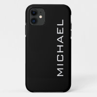 Raven Black Solid Color | Minimalistischer Name