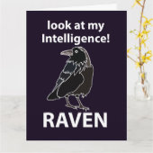 Raven Blick auf meine Intelligenz Raven Karte (Gelbe Blume)
