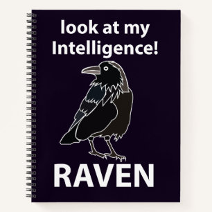 Raven Blick auf meine Intelligenz Raven Notizblock