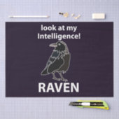 Raven Blick auf meine Intelligenz Raven Seidenpapier (Handwerk)