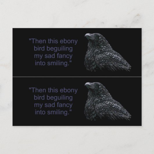 Raven Book Markers Postkarte (Vorderseite)