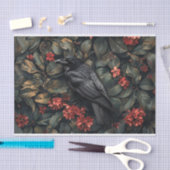 Raven Botanic Blume Decoupage Seidenpapier (Handwerk)