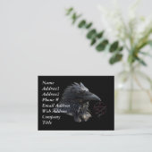 Raven Business Card Visitenkarte (Stehend Vorderseite)