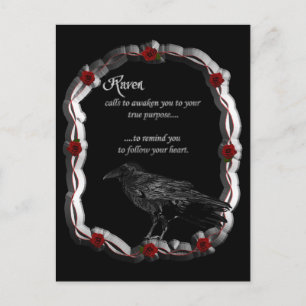 Raven Calling Postkarte