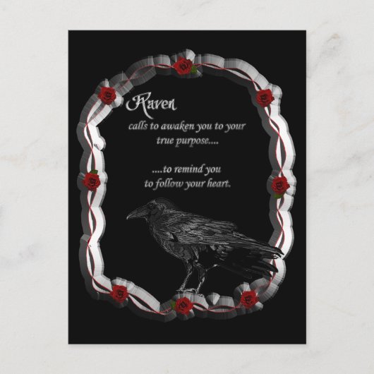 Raven Calling Postkarte (Vorderseite)
