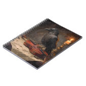 Raven Candlelit Violin-Notebook Notizblock (Linke Seite)