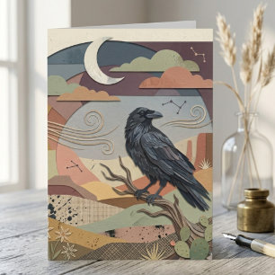 Raven Card – Grußkarte Wüstennacht Dankeskarte