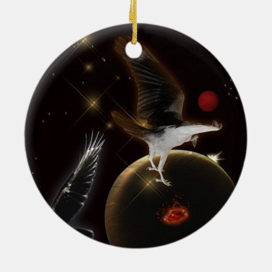 Raven Christmas Ornament (Hinten)