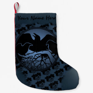 Raven Christmas Strumpf Native Art Raven Strumpf Kleiner Weihnachtsstrumpf