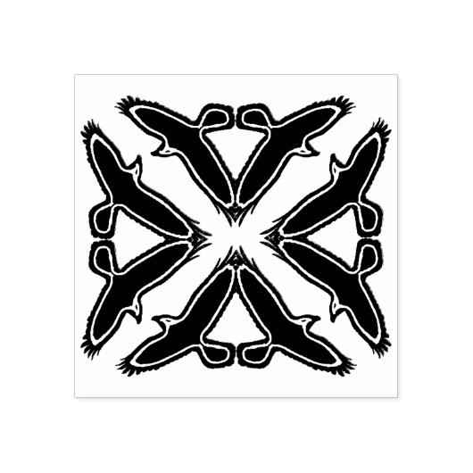 Raven Circle - Black Ravens Gummistempel (Prägung)