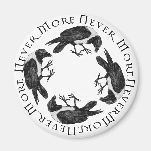 Raven Circle Magnet (Vorne)