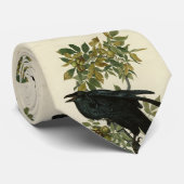 Raven (Common Raven) von Audubon Birds of America Krawatte (Gerollt)