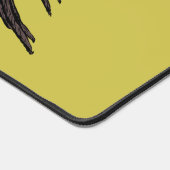 Raven Creepy Crow Bright Gothic Ink Art Schreibtischunterlage (Ecke)