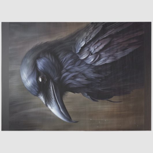 Raven Crow 2 Decoupage Seidenpapier (Vorderseite)