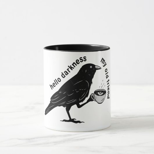 Raven Crow Coffee Fall | Niemals Mehr Poe Gothic P Tasse (Zentrum)