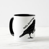Raven Crow Coffee Fall | Niemals Mehr Poe Gothic P Tasse (Vorderseite Links)