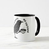 Raven Crow Coffee Fall | Niemals Mehr Poe Gothic P Tasse (VorderseiteRechts)