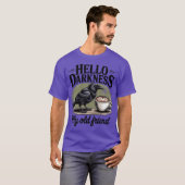 Raven Crow Coffee Halloween T-Shirt (Vorne ganz)