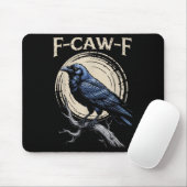 Raven Crow F-craw-f Halloween Bird Fcawf Gothic Sp Mousepad (Mit Mouse)