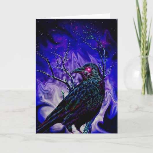 Raven/Crow Greeting Card Karte (Vorderseite)