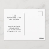 Raven Crow Halloween-Ankündigung Postkarte (Rückseite)