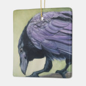 Raven Crow Lovers Keramikornament (Links)