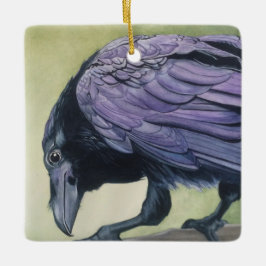 Raven Crow Lovers Keramikornament