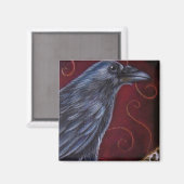 RAVEN CROW Magnet (Vorderseite/Rückseite)