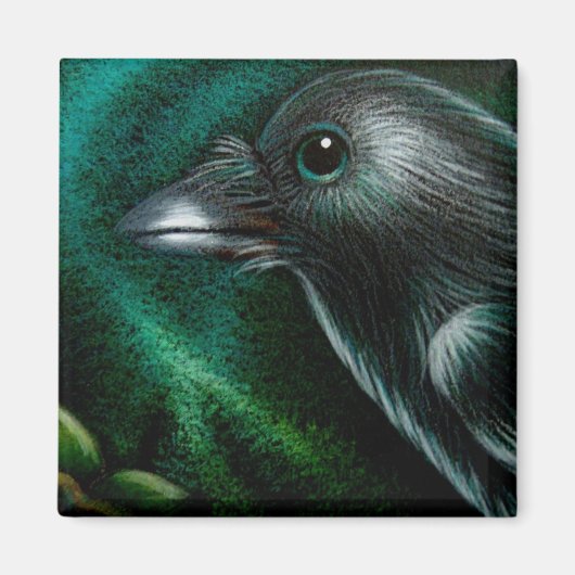 RAVEN CROW NORDLICHTS MAGNET (Vorne)