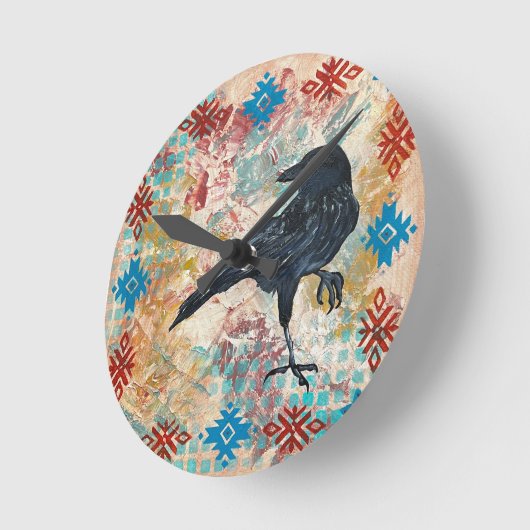 Raven Crow Wall Uhr (Winkel)