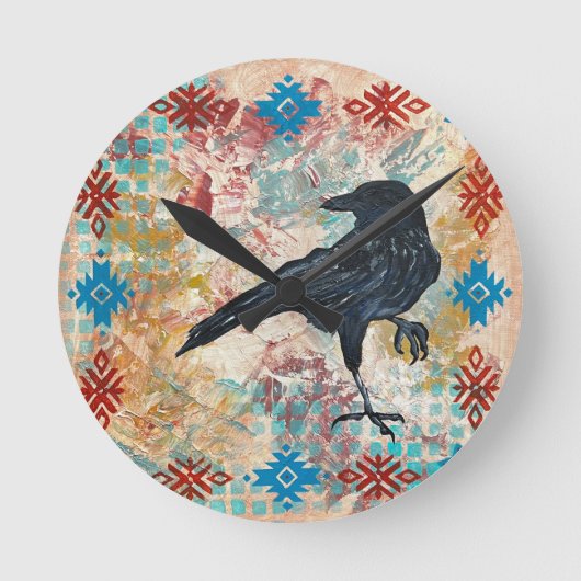 Raven Crow Wall Uhr (Vorderseite)