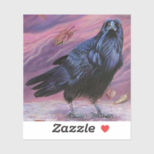 Raven Custom-Cut Vinyl Sticker (Blatt)