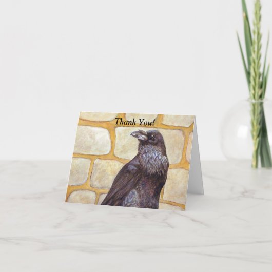 Raven Dankeskarte (Vorderseite)