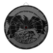 Raven Dartboard Cool Tribal Raven Art Dartboard Dartscheibe (vorne)