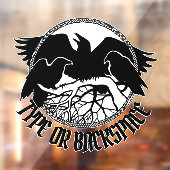 Raven Decal Personalisiert Tribal Art Window Fensteraufkleber (Blatt 2)