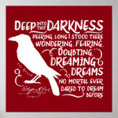 Raven (Deep Into That Darkness) by Edgar Allan Poe Poster (Vorne)