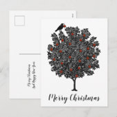 Raven Dekoriert Weihnachtsbaum Frohe Weihnachten (Vorne/Hinten)