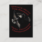 Raven den Transformator Visitenkarte (Rückseite)