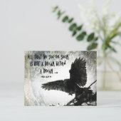 Raven Dream Postkarte (Stehend Vorderseite)
