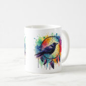 Raven Dreamcatcher Kaffeetasse (VorderseiteRechts)