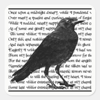 Raven Edgar Allan Poe Stickers