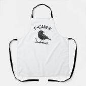 Raven F-CAW-F Halloween Minimalistisch Schürze (Vorderseite)