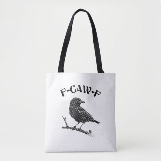 Raven F-CAW-F Halloween Minimalistisch Tasche (Vorderseite)